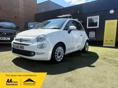Used Fiat 500 Lounge 69 HP (50 kW) 2015 White Hatchback
