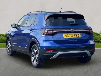 Used VW T-Cross Black Edition 110 HP (80 kW) 2023 Blue SUV