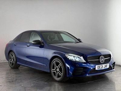 Blue Used 2020 Mercedes C300e AMG line Sedan | £18,750 (A bit pricey)