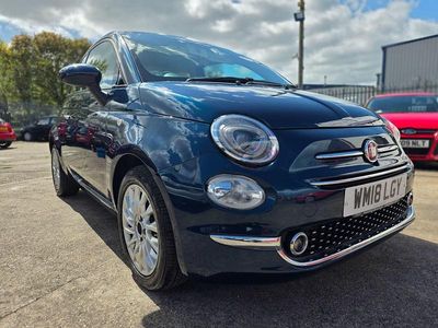 Używany Fiat 500 Lounge 69 KM (50 kW) 2018 Niebieski Hatchback