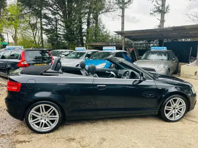 Used Audi A3 Cabriolet S-Line 105 HP (77 kW) 2010 Black Cabriolet