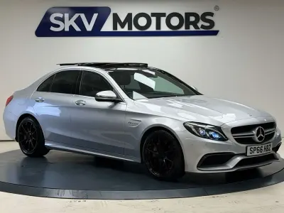 Begagnad Mercedes C63 AMG Premium 2016 Silver Sedan