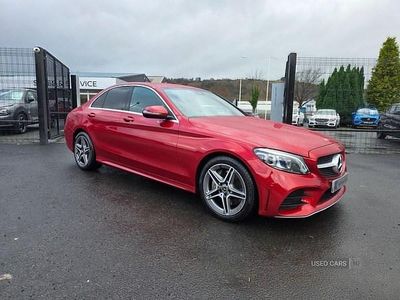 Used Mercedes C300 AMG line 2019 Red Sedan
