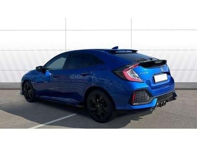 Begagnad Honda Civic Sport 182 HK (133 kW) 2018 Blå Halvkombi