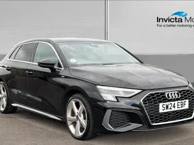 Used Audi A3 S-Line 110 HP (80 kW) 2024 Mythos black metallic Hatchback