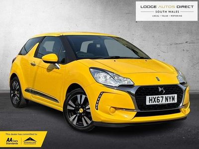 Used DS Automobiles DS3 Chic 2017 Yellow Hatchback