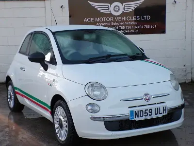 Used Fiat 500 Pop 69 HP (50 kW) 2009 White Hatchback