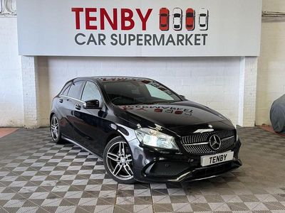 Used Mercedes A200 AMG line 136 HP (100 kW) 2017 Black Hatchback