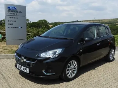 Used Vauxhall Corsa 90 HP (66 kW) 2015 Carbon flash black Hatchback
