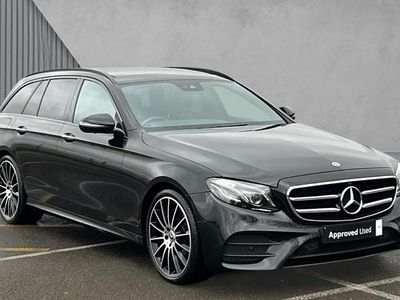 Obsidian black metallic Used 2019 Mercedes E220 AMG line Estate | £21,480 (Expensive)