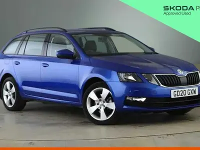 Used Skoda Octavia SE Drive 147 HP (108 kW) 2020 Race blue metallic Estate