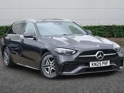 Used Mercedes C200 AMG line 204 HP (150 kW) 2025 Grey Estate