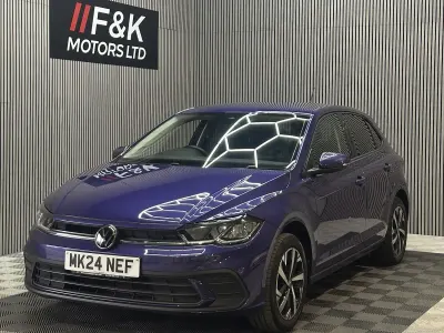Used VW Polo Match 95 HP (69 kW) 2024 Purple Hatchback