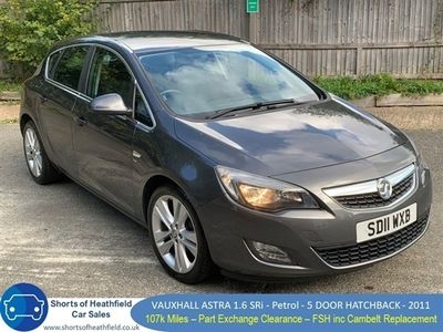 used Vauxhall Astra Hatchback (2011/11)1.6i 16V SRi 5d