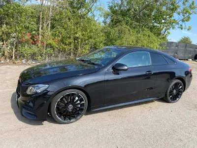 Used Mercedes E300 AMG line 245 HP (180 kW) 2019 Black Coupe