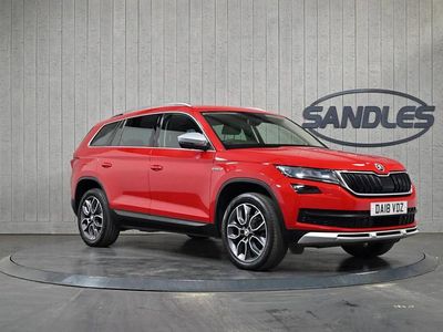 Begagnad Skoda Kodiaq Scout 4x4 150 HK (110 kW) 2018 Röd SUV
