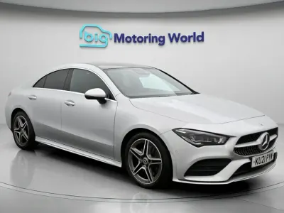 Used Mercedes CLA200 AMG line 163 HP (119 kW) 2021 Silver Coupe