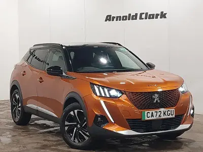 Used Peugeot e-2008 GTi 100 kW (136 HP) 2022 Orange SUV