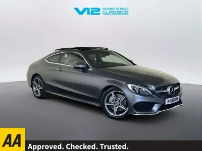 Used Mercedes C250 AMG Line Premium Plus 204 HP (150 kW) 2018 Grey Coupe