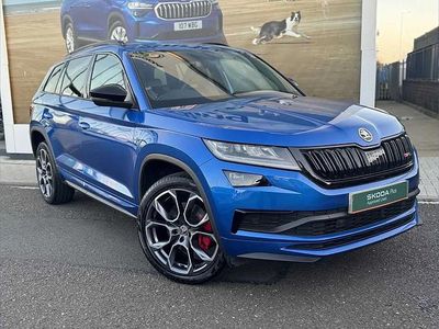 Race blue metallic Used 2019 Skoda Kodiaq vRS SUV | £21,290 (Fair price)