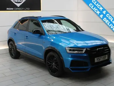 Used Audi Q3 Black Edition 184 HP (135 kW) 2017 Blue SUV
