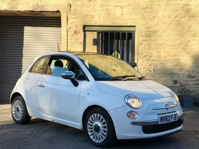 Used Fiat 500 Lounge 69 HP (50 kW) 2012 White Hatchback