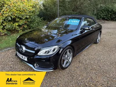 Usado Mercedes C250 AMG Line Premium Plus 2017 Preto Cabrios