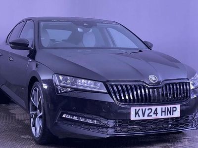 Used Skoda Superb SportlinePlus 150 HP (110 kW) 2024 Black Hatchback
