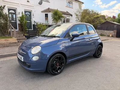 Used Fiat 500 85 HP (62 kW) 2011 Blue Hatchback