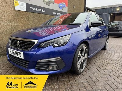 Used Peugeot 308 GT-line 2018 Blue Hatchback