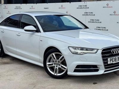 Usado Audi A6 S-Line 252 CV (185 kW) 2018 Blanco Berlina