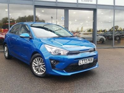 Blue Used 2022 Kia Rio Hatchback | £13,498 (Fair price)