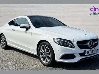 Used Mercedes C250 Premium Plus 200 HP (147 kW) 2018 White Coupe