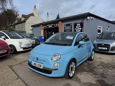 Used Fiat 500 Lounge 85 HP (62 kW) 2011 Blue Hatchback