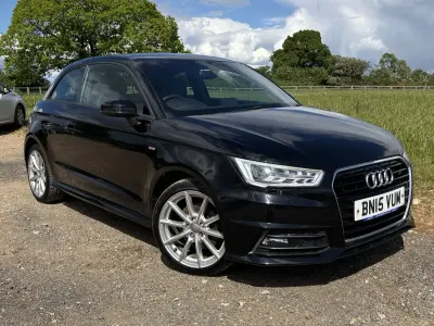Used Audi A1 S-Line 116 HP (85 kW) 2015 Black Hatchback
