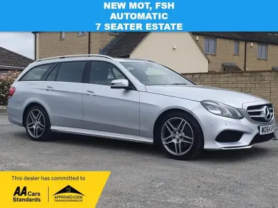 Used Mercedes E250 AMG line 204 HP (150 kW) 2015 Silver Estate