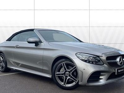 Silver Used 2021 Mercedes C220 AMG line Cabriolet | £23,523 (Fair price)
