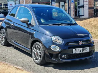 Used Fiat 500 S 69 HP (50 kW) 2019 Black Hatchback