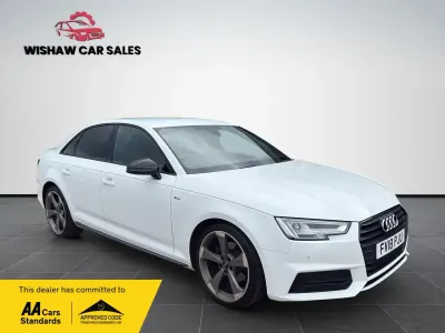 Used Audi A4 Black Edition 150 HP (110 kW) 2018 White Sedan