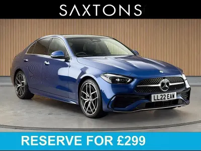Used Mercedes C300e AMG line 2022 Spectral blue Sedan