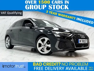 Used Audi A3 Sportback S-Line 110 HP (80 kW) 2022 Black Hatchback
