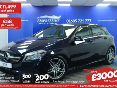 Używany Mercedes A180 AMG line 2018 Niebieski Hatchback
