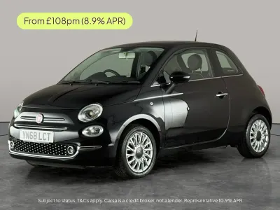Used Fiat 500 Lounge 69 HP (50 kW) 2018 Black Hatchback