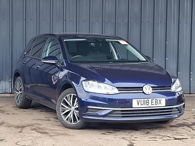 Used VW Golf VII SE 110 HP (80 kW) 2018 Blue Hatchback
