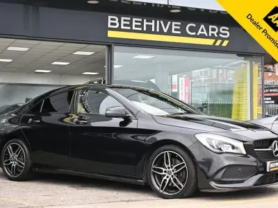 Used Mercedes CLA220 AMG line 2018 Black Coupe