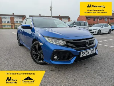 Käytetty Honda Civic SR 126 HP (92 kW) 2018 Sininen Viistoperä