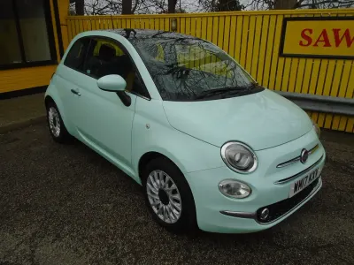 Used Fiat 500 Lounge 69 HP (50 kW) 2017 Green Hatchback