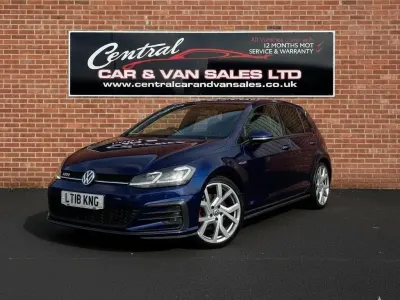 Used VW Golf VII GTD 184 HP (135 kW) 2018 Blue Hatchback