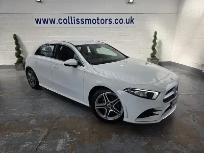 Begagnad Mercedes A180 AMG line 116 HK (85 kW) 2018 Vit Halvkombi