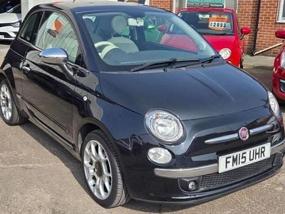 Used Fiat 500 Lounge 69 HP (50 kW) 2015 Black Hatchback